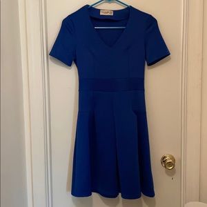 ASOS stretch royal blue dress